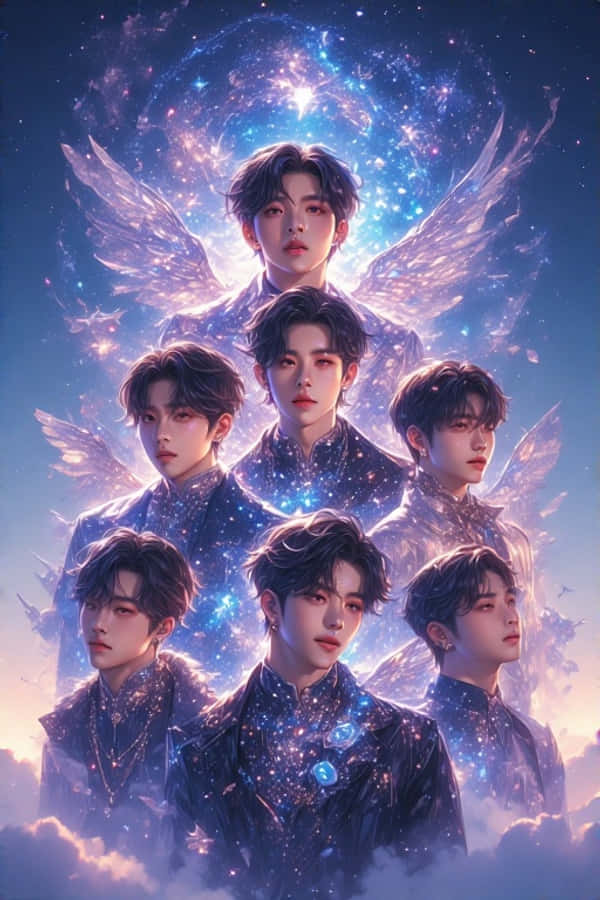 Fantastisk Realistisk K-pop Gruppe Wallpapers