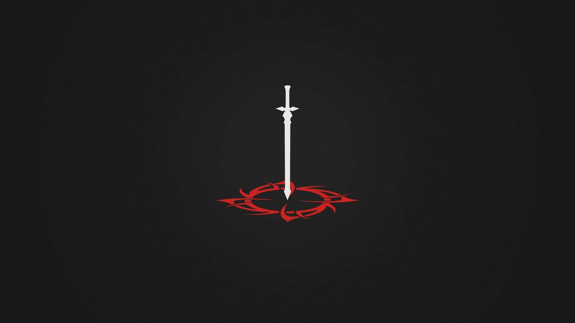 Fantastisk sort-hvid anime landskab Wallpapers