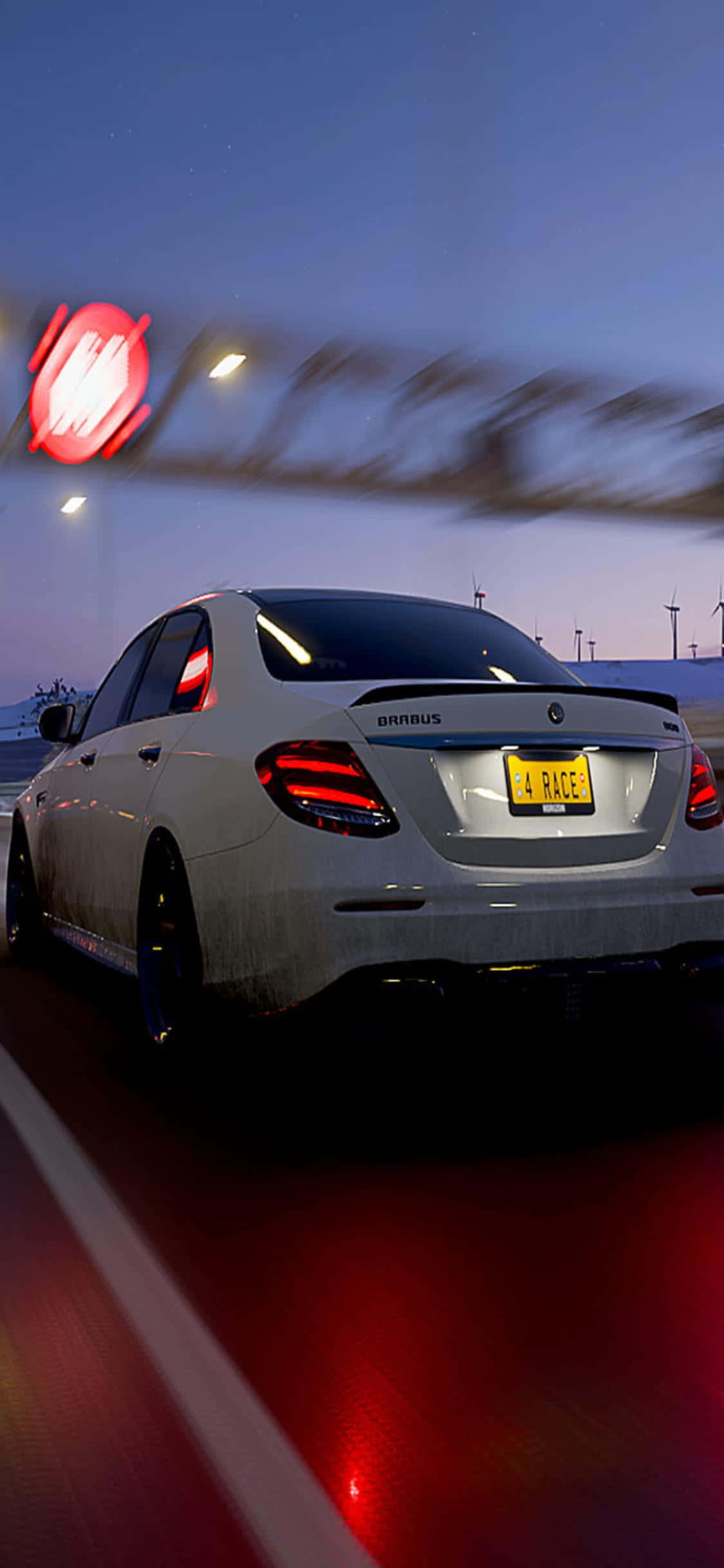 Fartfyldt sjov! Nyd eventyret i Forza Horizon 4 på iPhone Xs Wallpapers