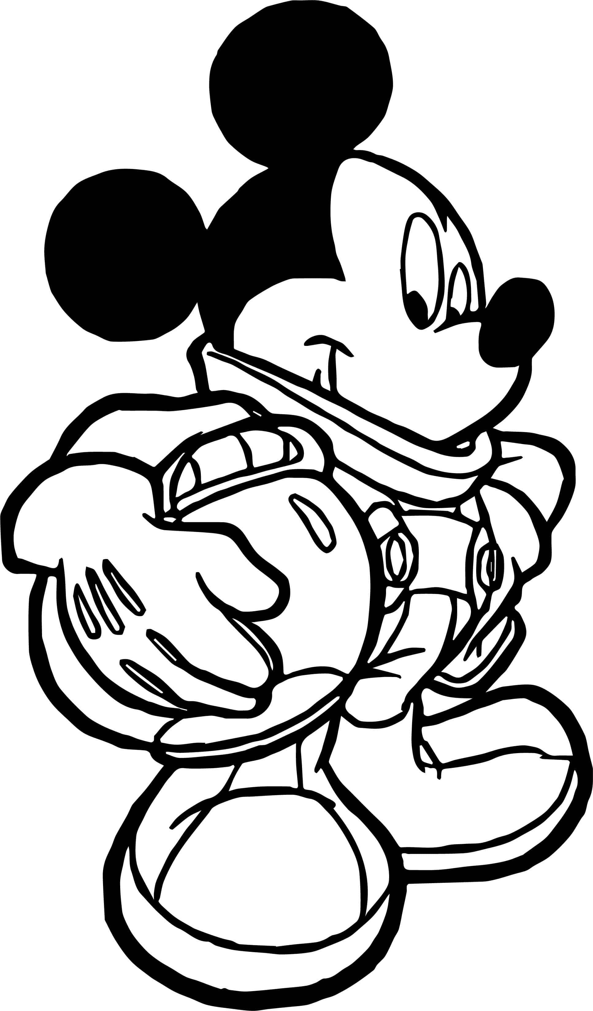Farvelæg din yndlings Disney-figur med denne Mickey Mouse malebogside Wallpapers