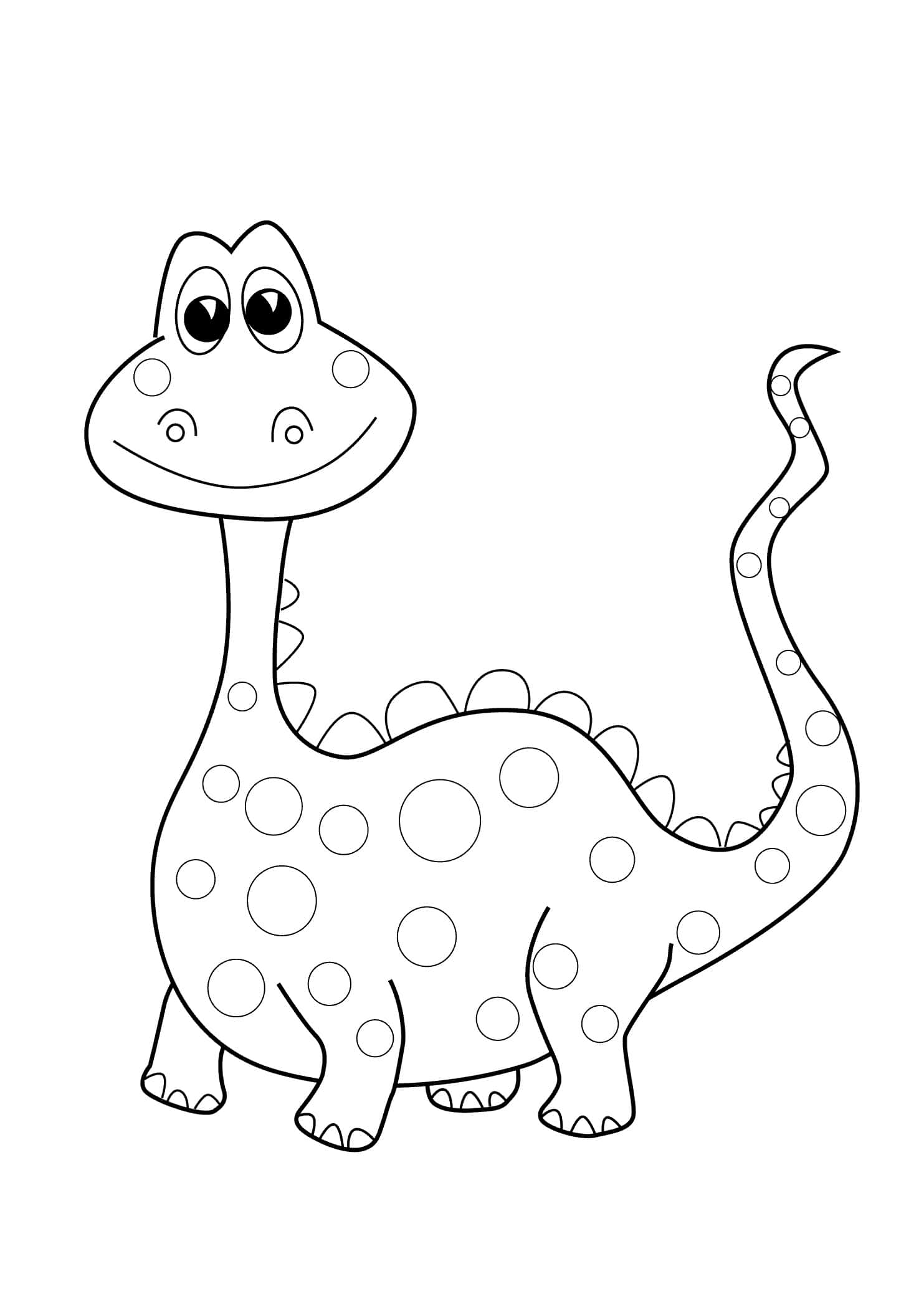 Farvelægnings-dinosaurer til børn Wallpapers