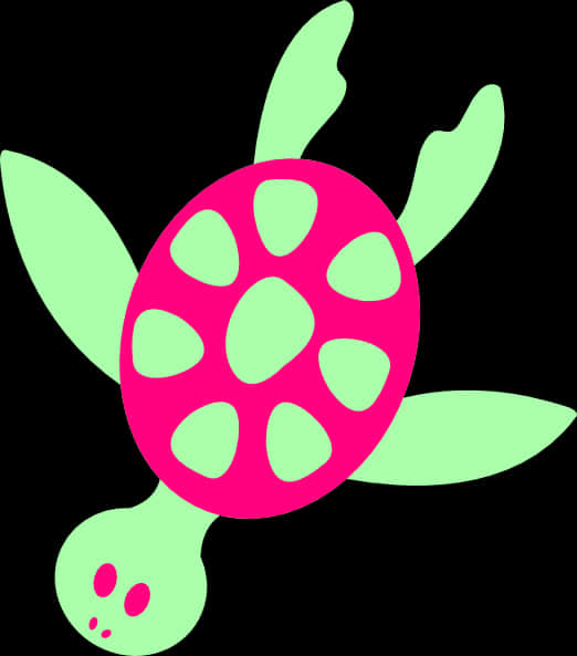 Farverig abstrakt skildpaddegrafik Wallpapers