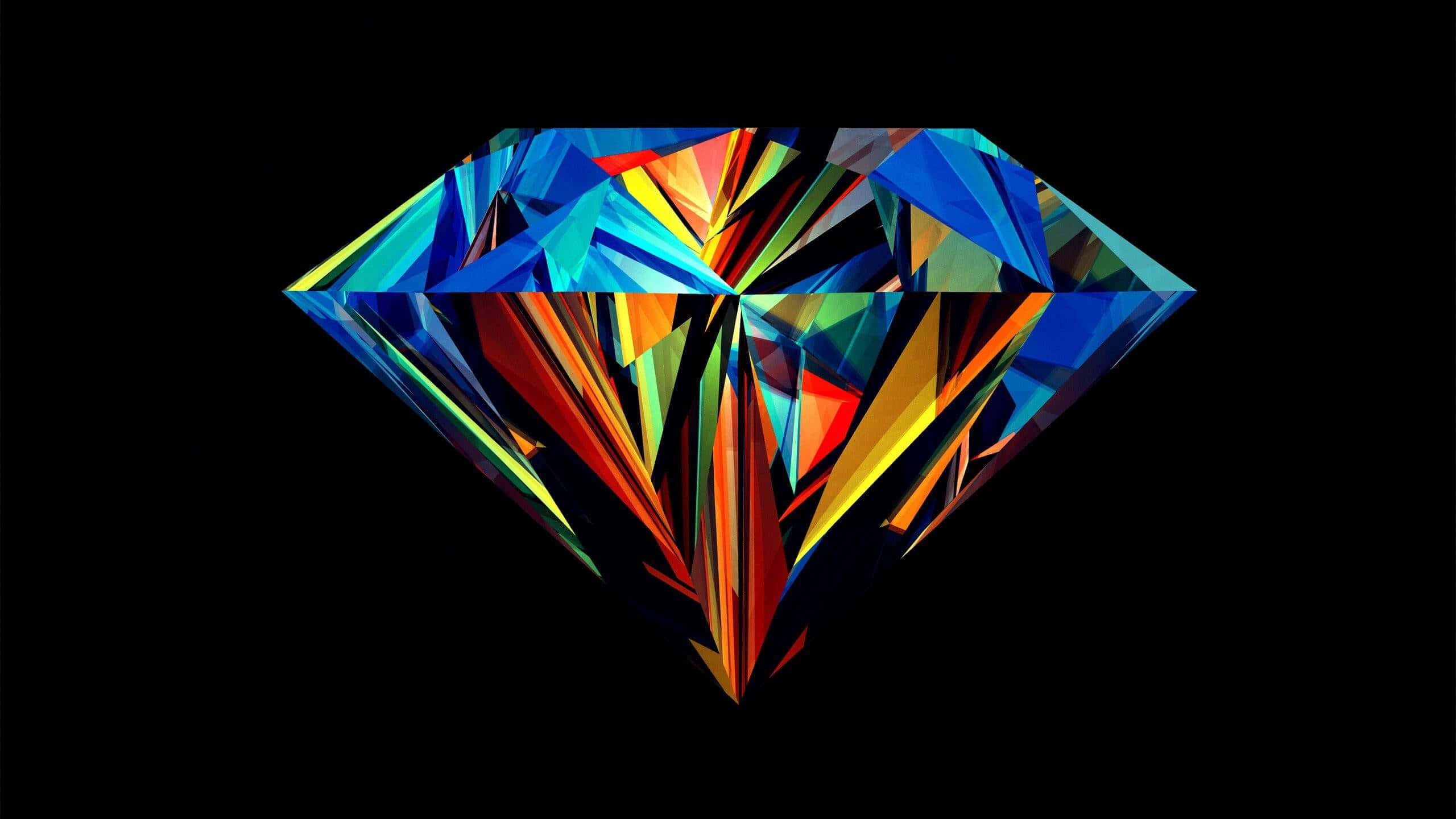 Farverig diamantæstetik Wallpapers