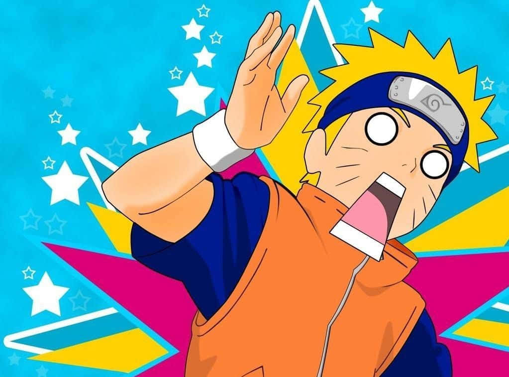 Farverig sjov Naruto digital kunst Wallpapers