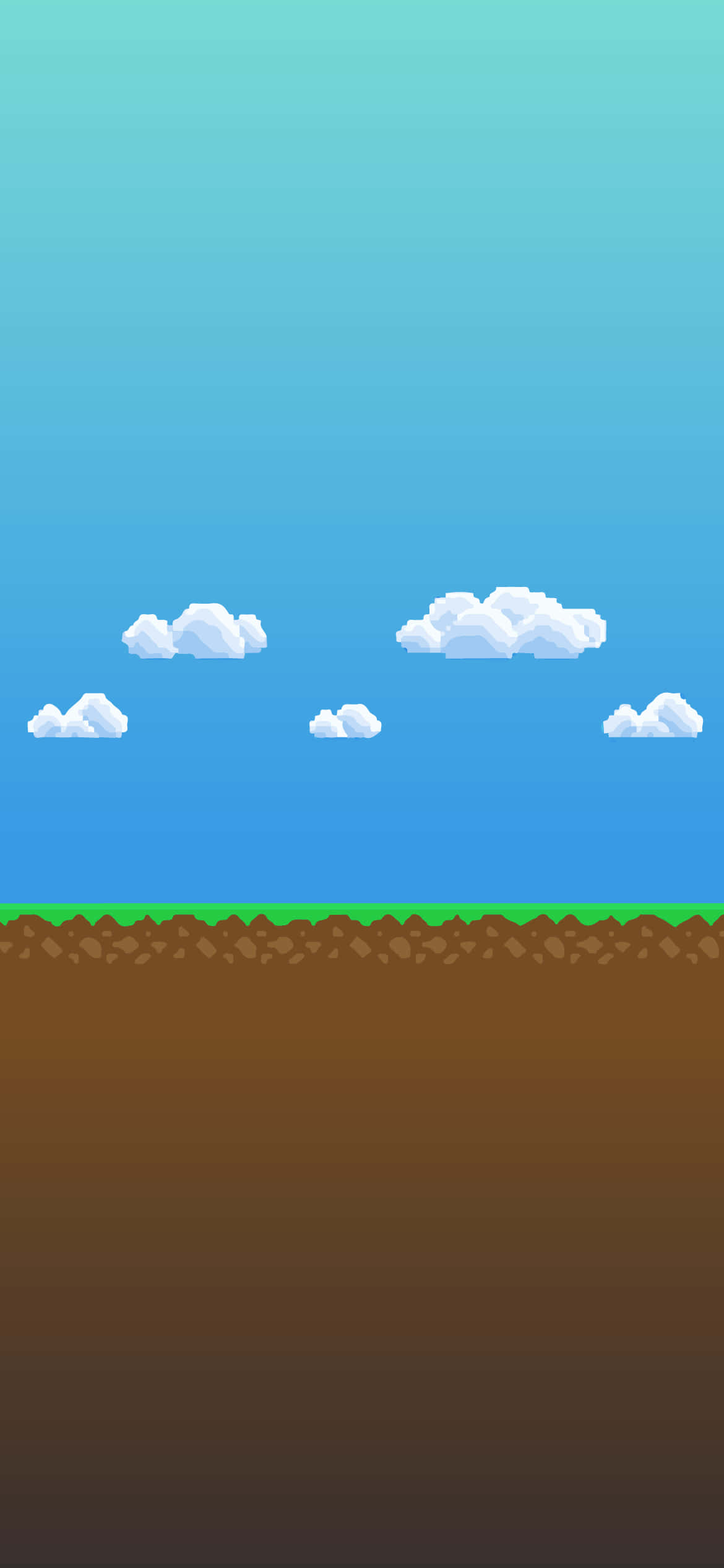 Farverig sneklædt top omgivet af grantræer, Pixel Landskab Wallpapers