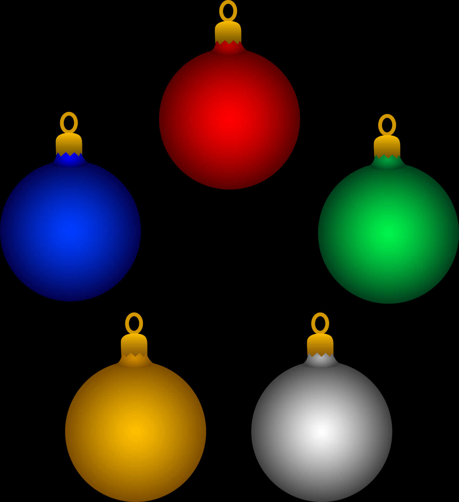Farverige julekugler vektor Wallpapers