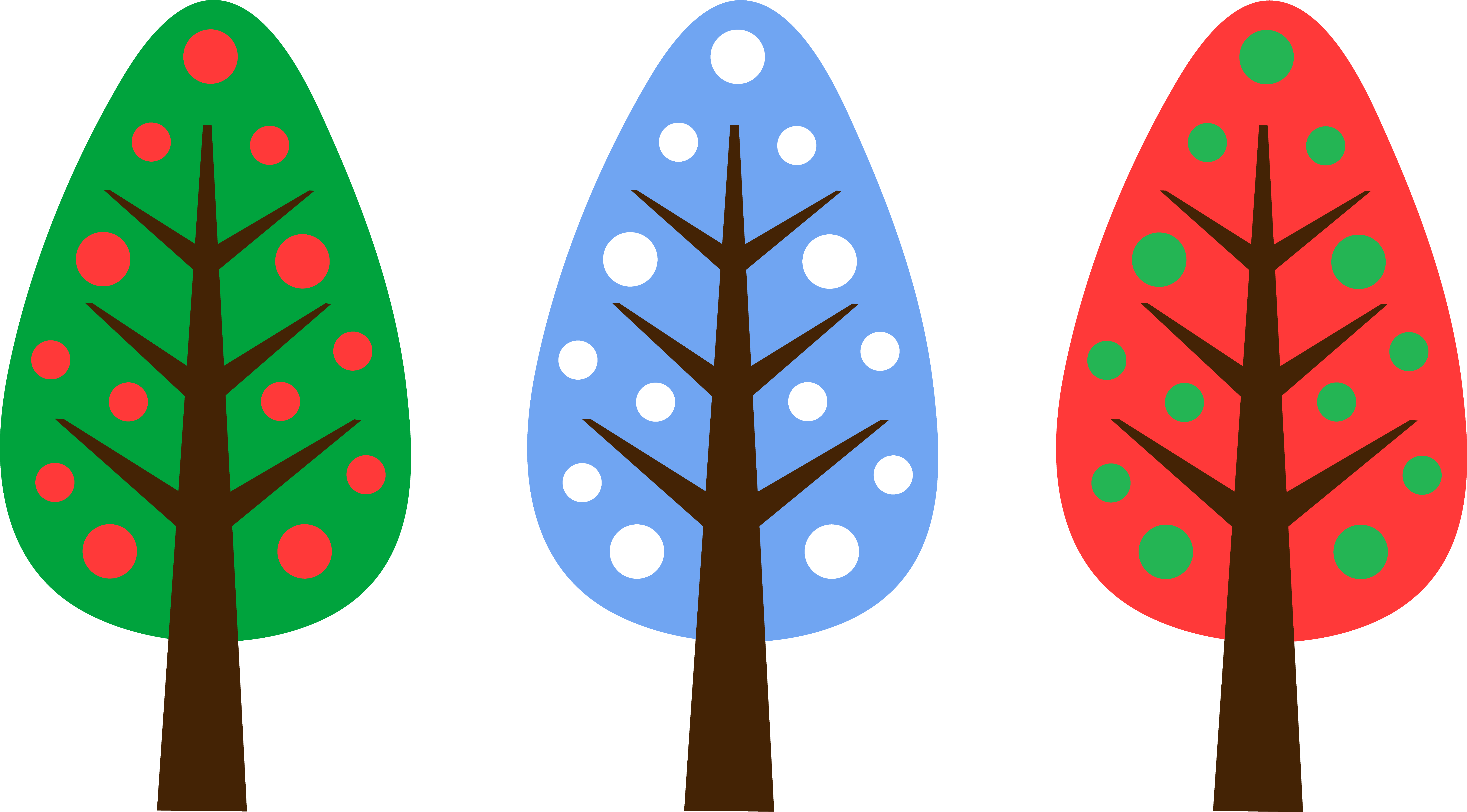 Farverige juletræer clipart Wallpapers