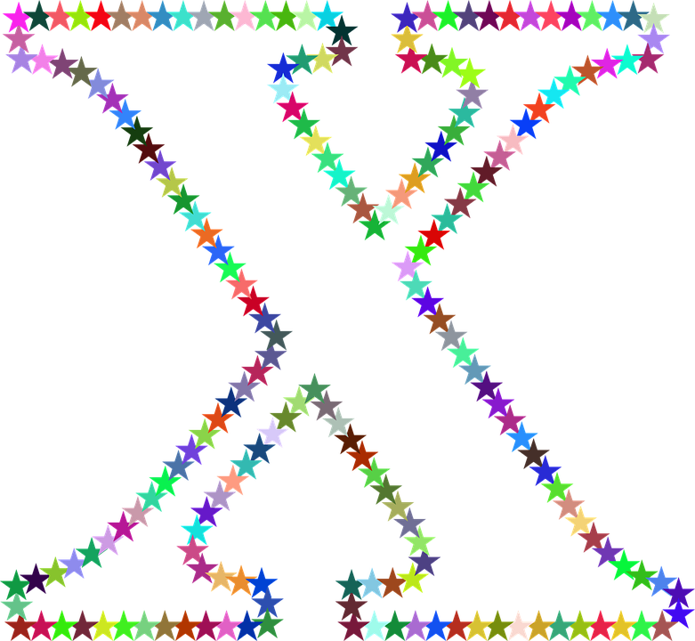 Farverige Stjernemønstre Abstrakt Wallpapers