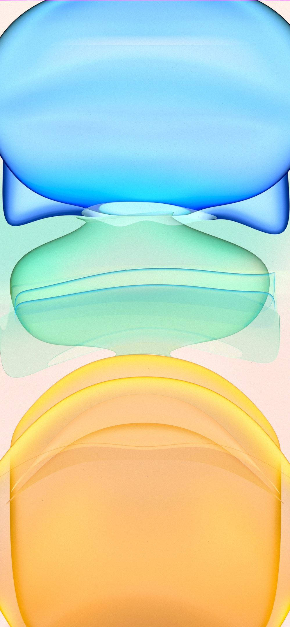 Farverigt abstrakt design møder iPhone 11's popularitet Wallpapers