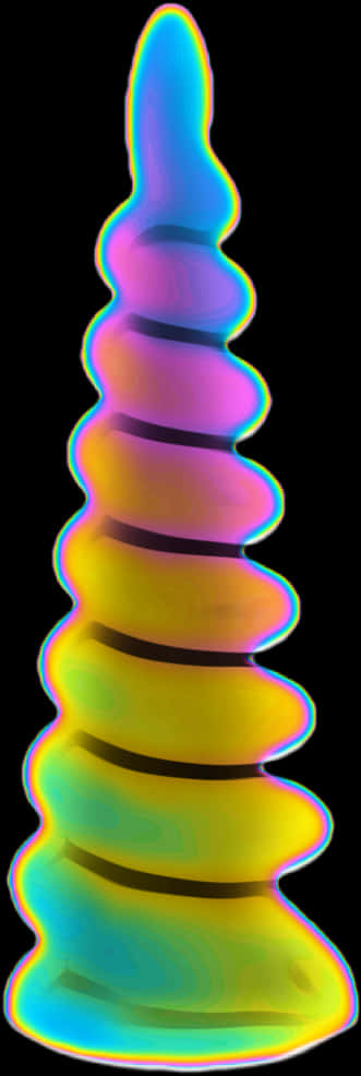Farverigt abstrakt enhjørninghorn Wallpapers