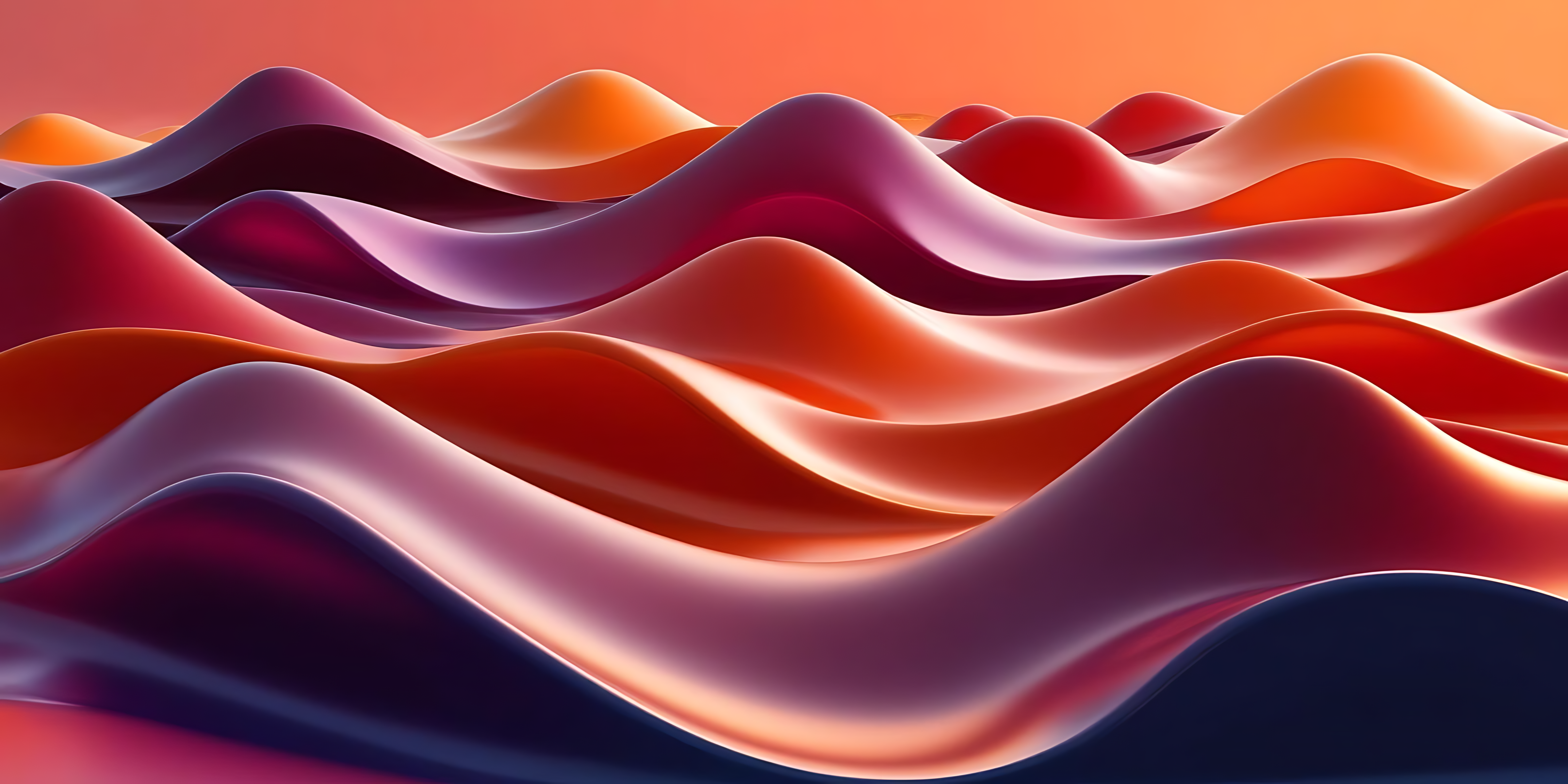 Farverigt bølgemønsterdesign Wallpapers
