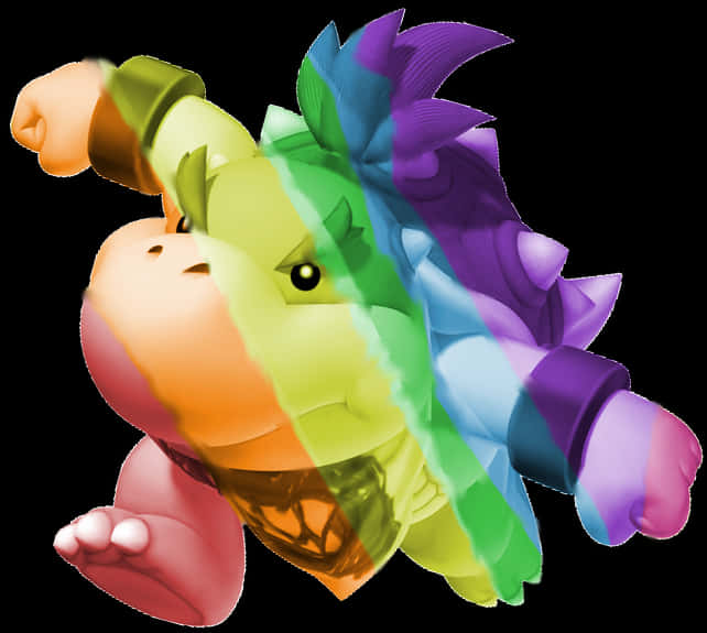 Farverigt Bowser-kunstværk Wallpapers