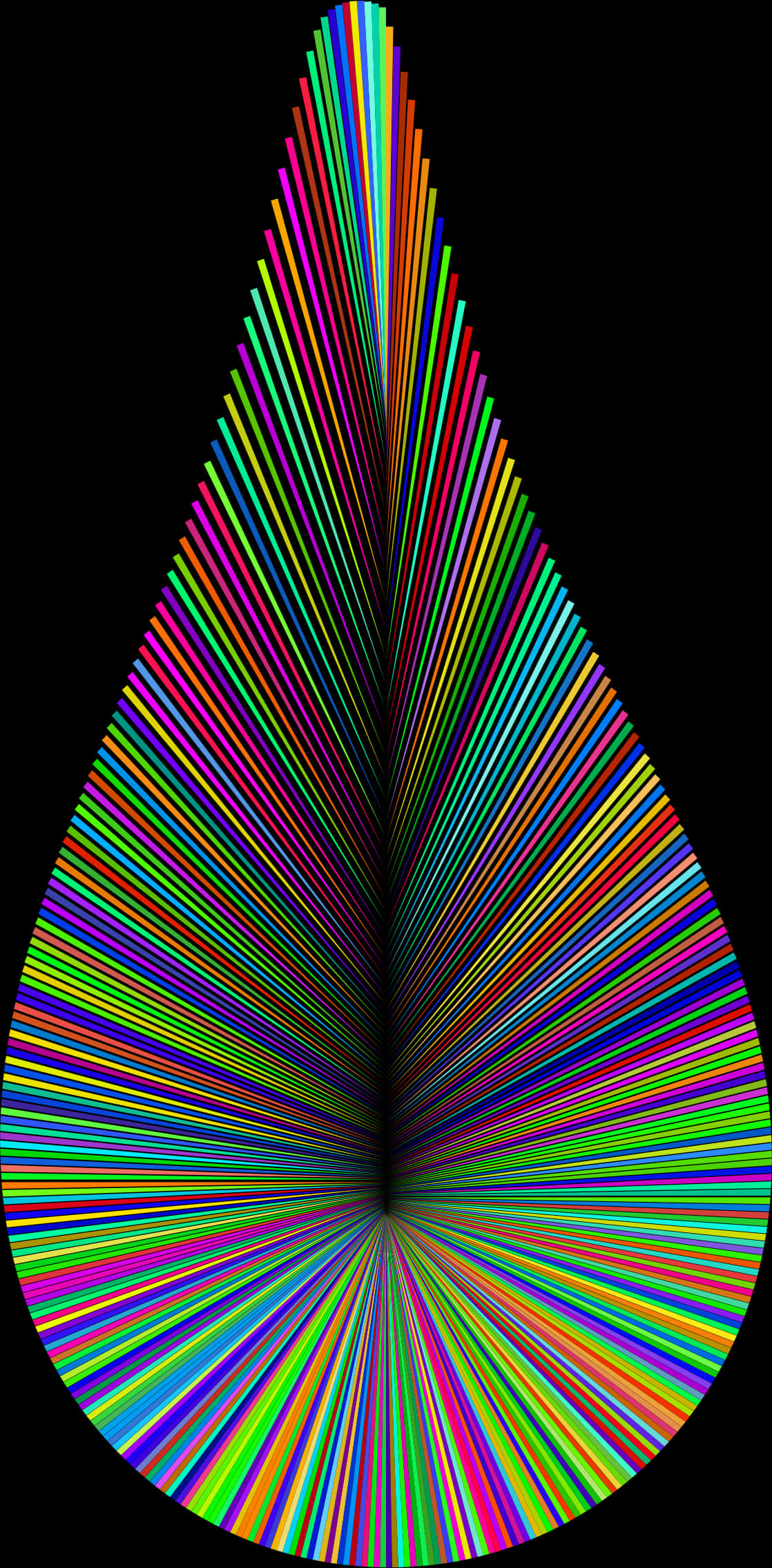 Farverigt dråbespektrum kunst Wallpapers