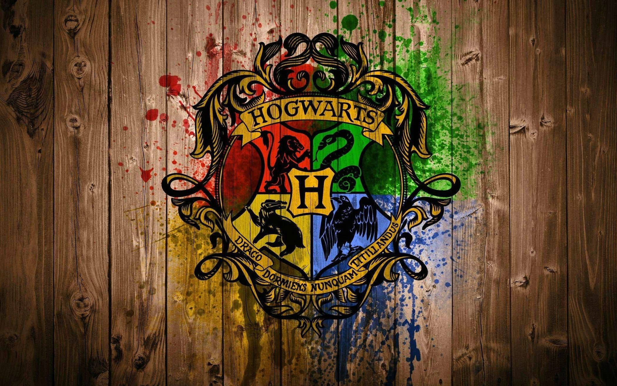 Farverigt Hogwarts Harry Potter Æstetik Wallpapers