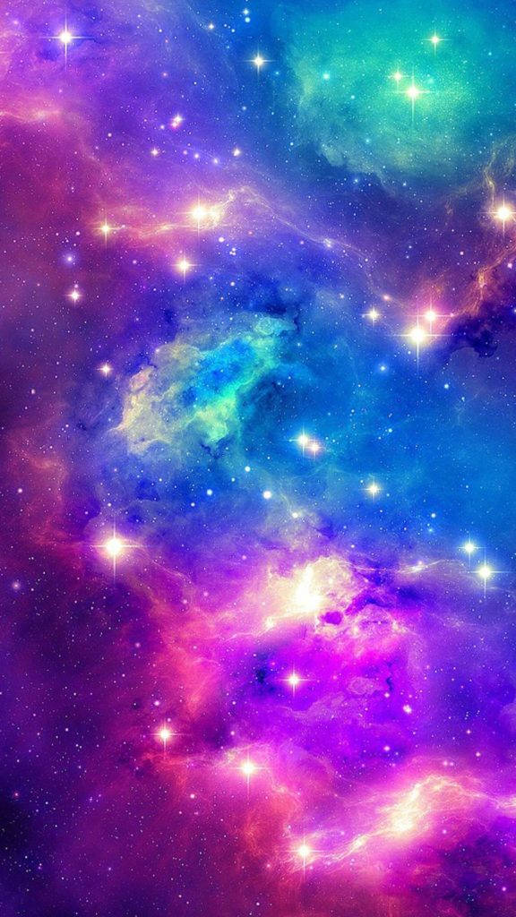Farverigt kosmisk Samsung Galaxy Note 3 Wallpapers