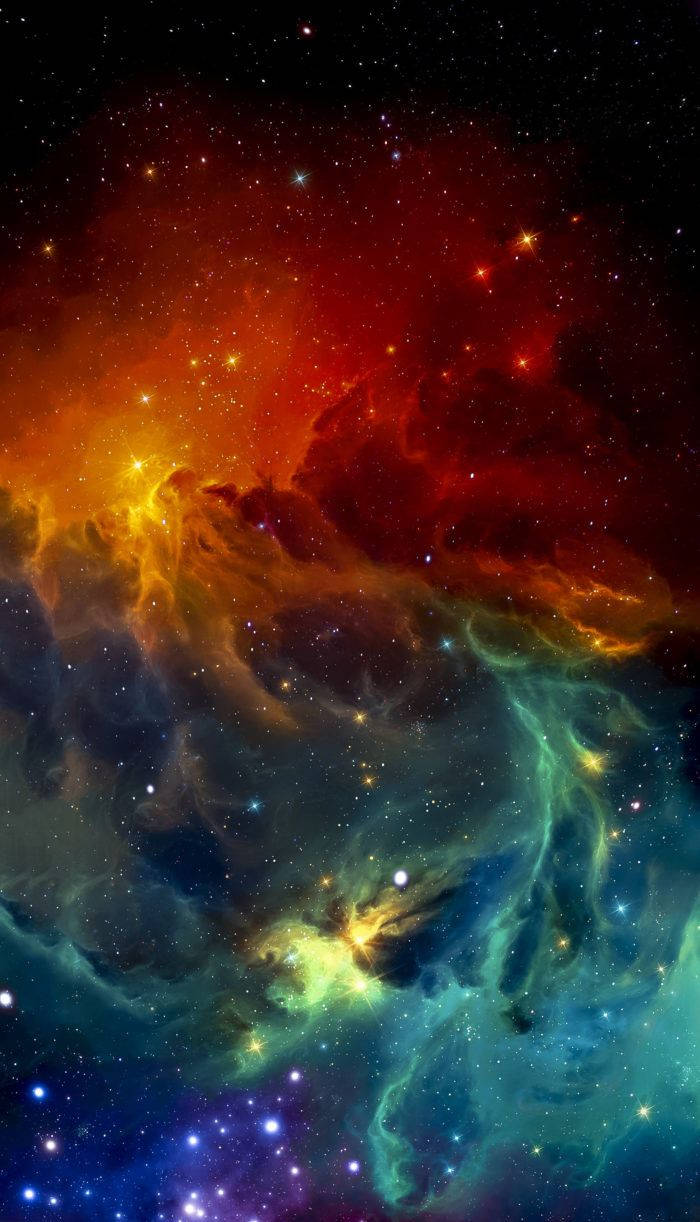 Farverigt rum æstetik iPhone 11 Wallpapers