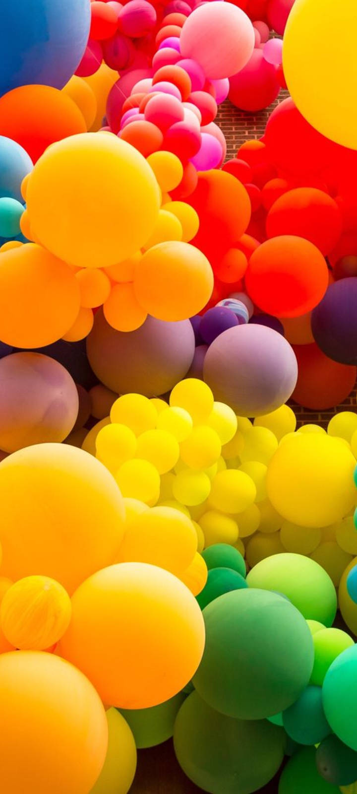 Farverigt skærmbillede på Realme 7 Pro Wallpapers