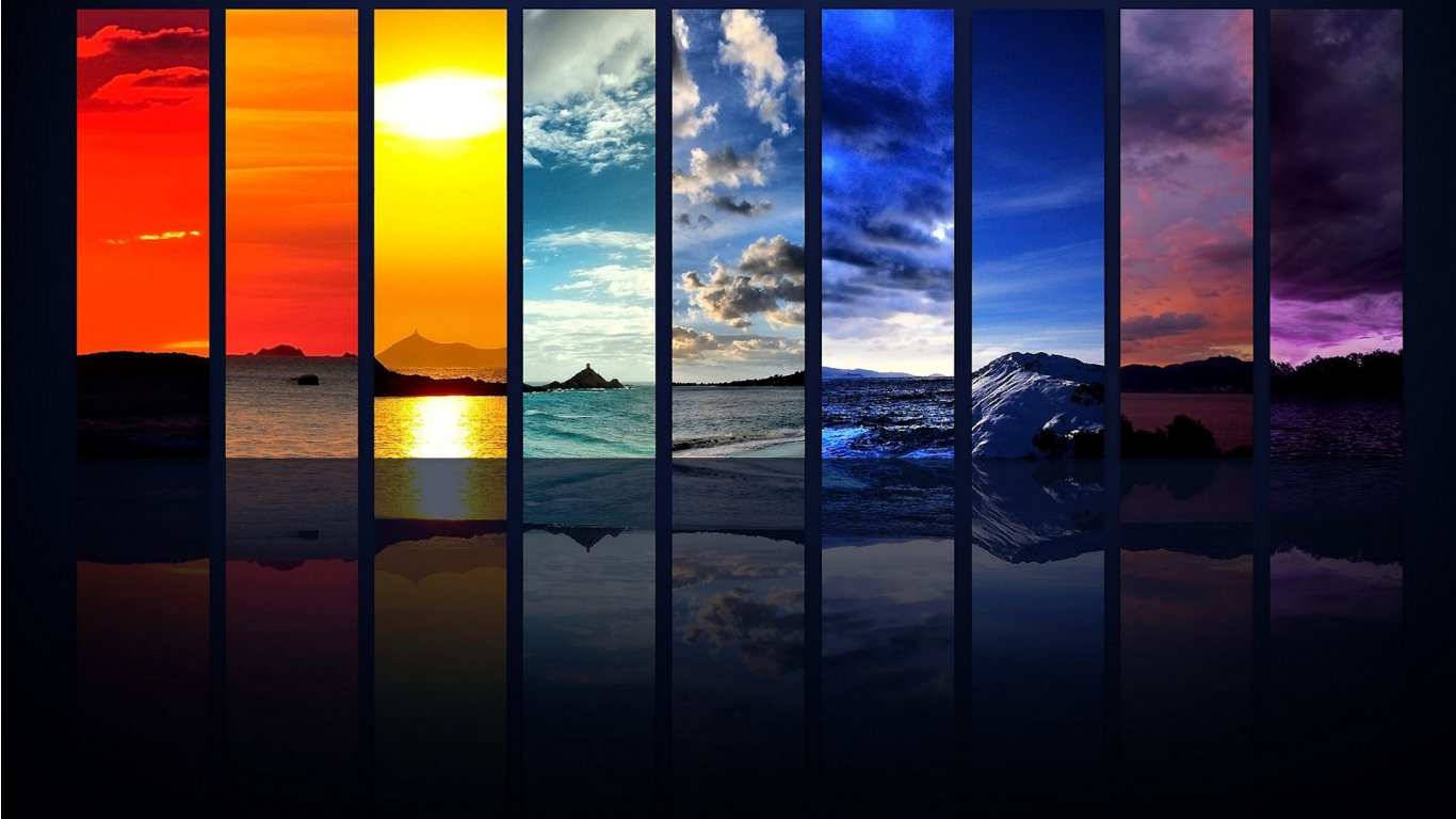 Farvespektrum Naturlandskab Wallpapers