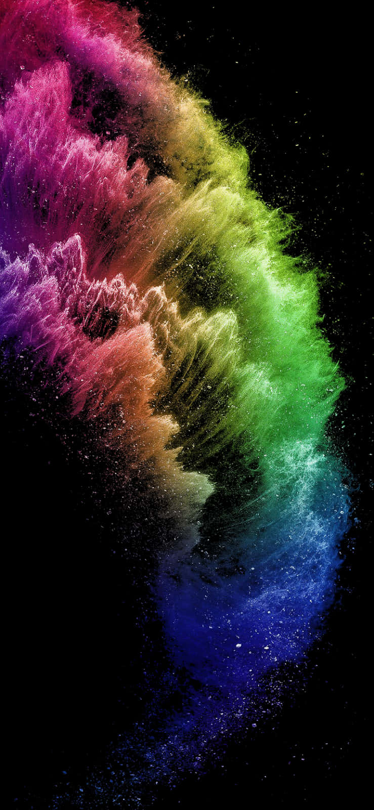 Farvesprængt Pixel 3 OLED baggrund Wallpapers