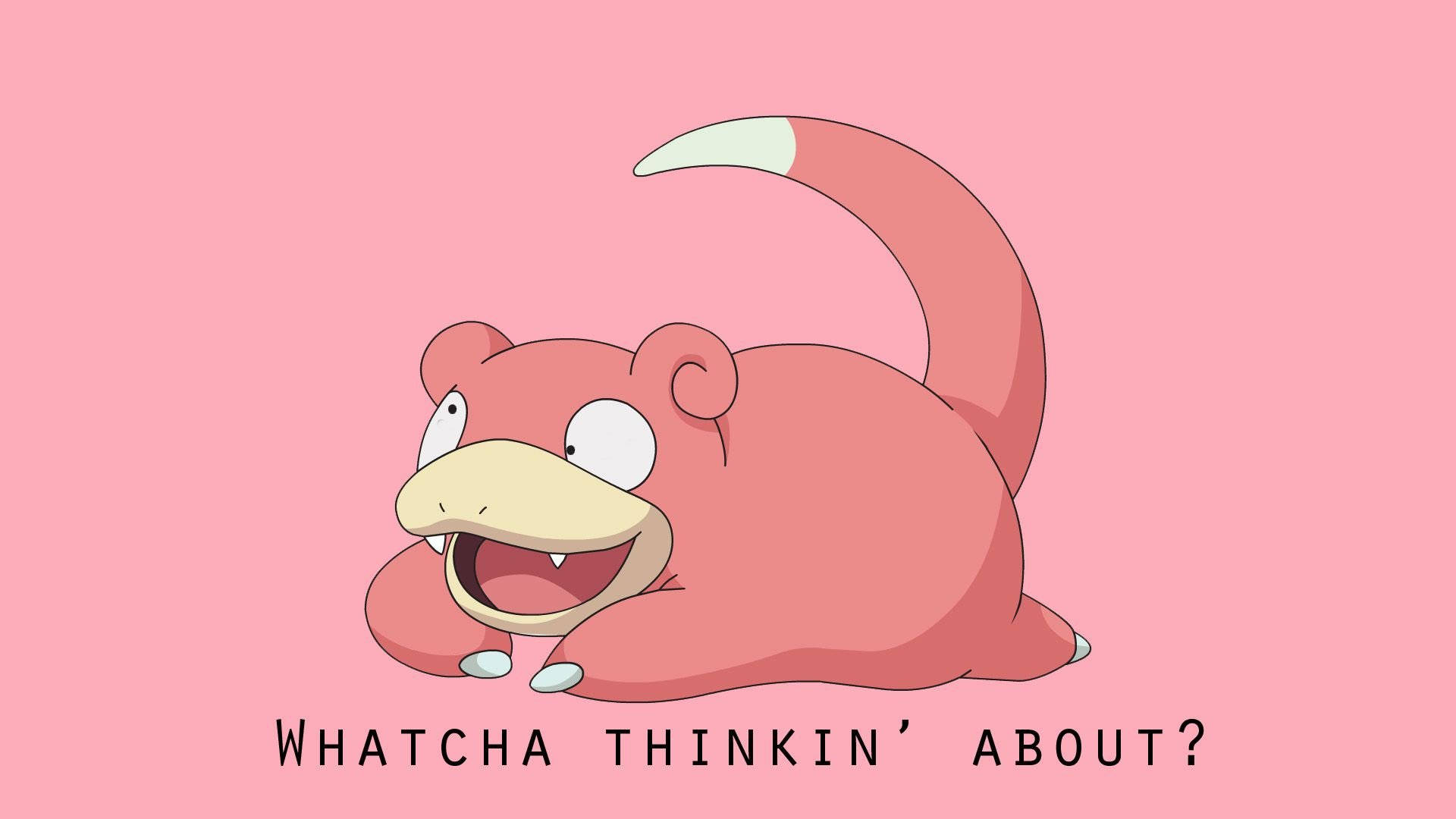 Fascinerende udsigt af en skeløjet Slowpoke Wallpapers
