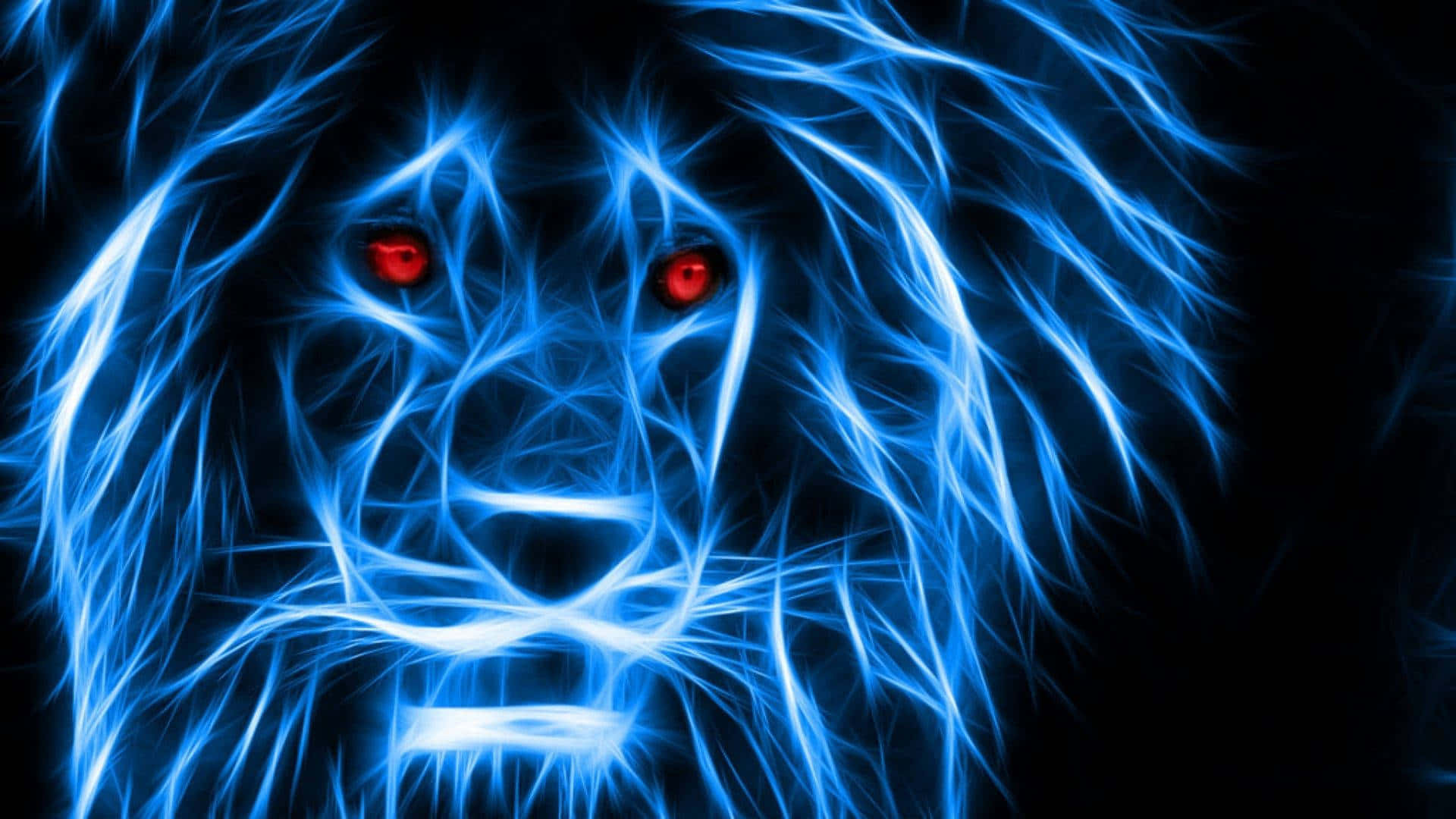 Fed neonblå baggrund Wallpapers