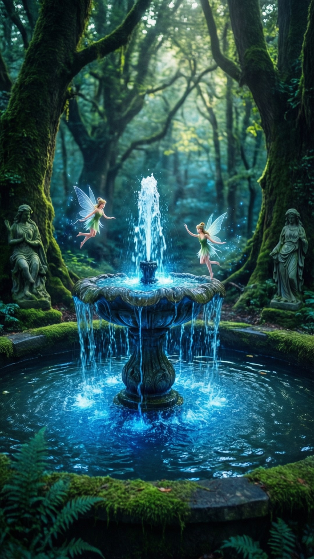 Feernes springvand magi Wallpapers