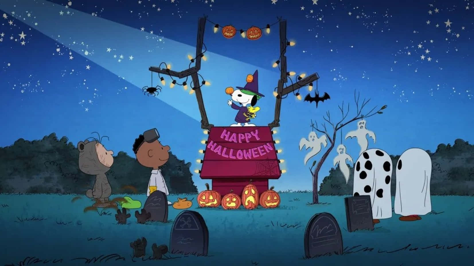 Fejr Halloween med Charlie Brown Wallpapers