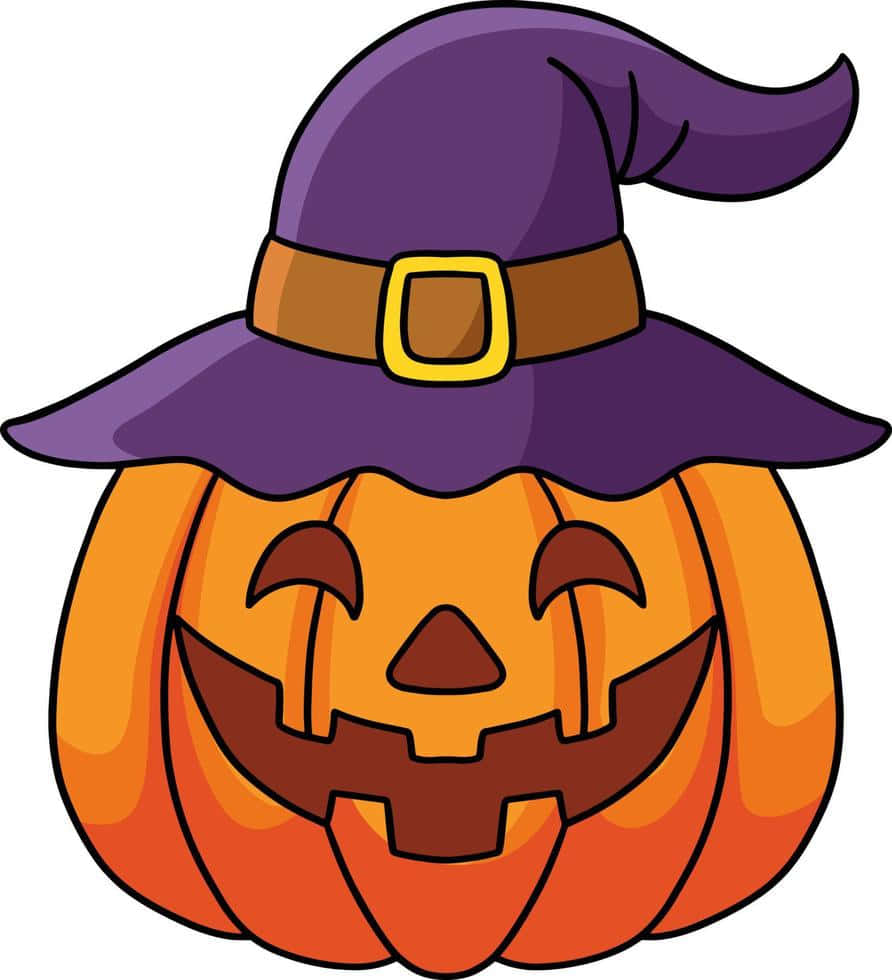 "Fejr Halloween med en uhyggelig sød tegneserieheks!" Wallpapers