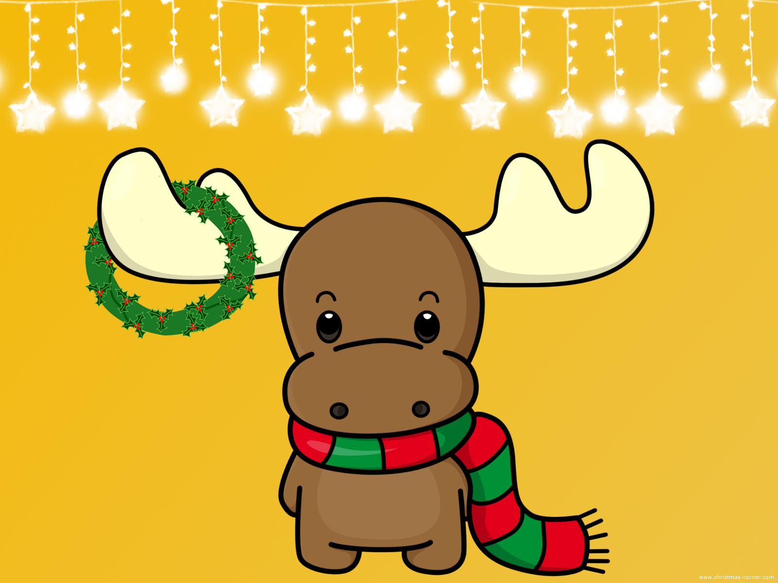 Fejr højtiden med enkelhed med denne glade julescene Wallpapers
