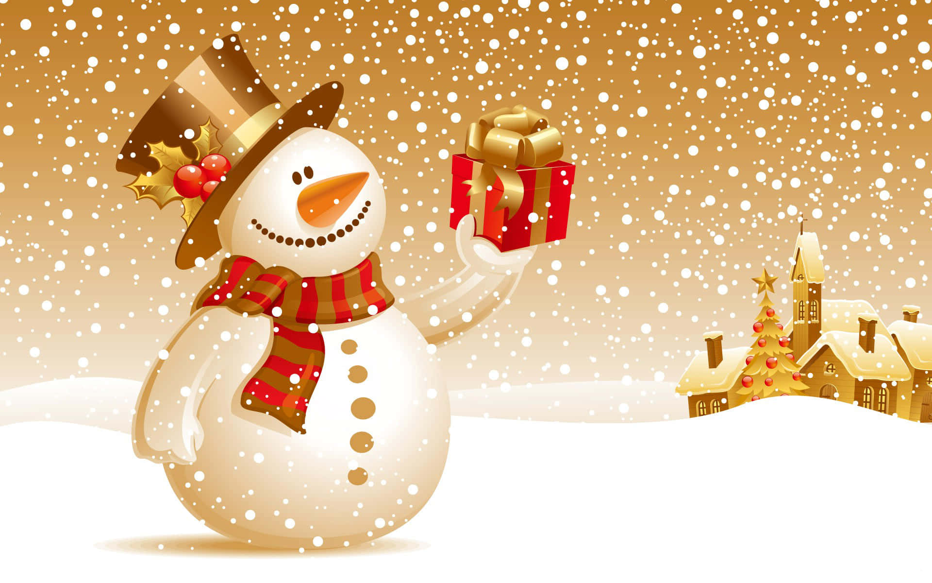 Fejr højtiden med en sød jul Wallpapers