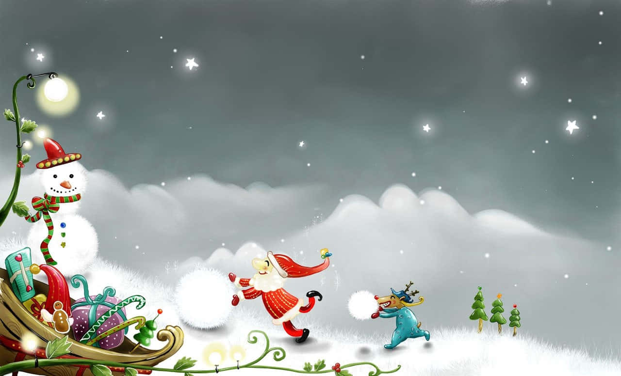 Fejr jul i anime-stil Wallpapers