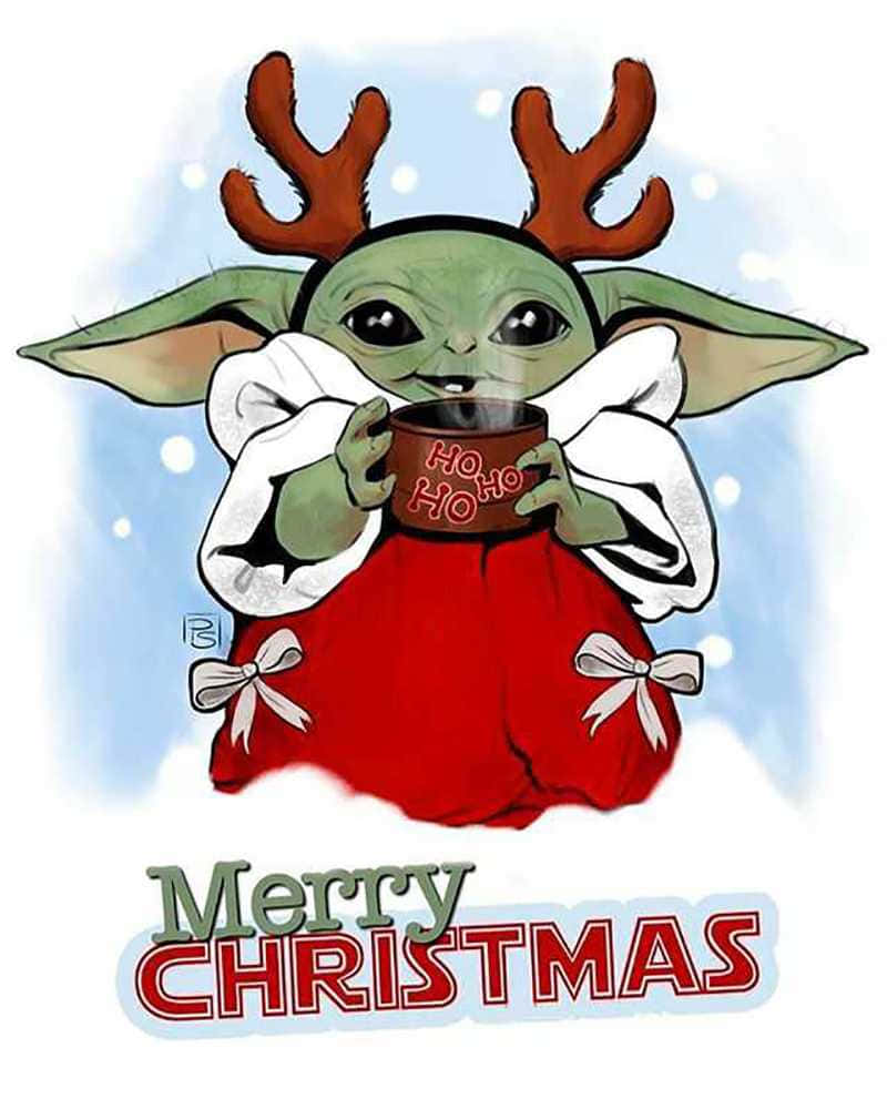 Fejr julen med Baby Yoda Wallpapers