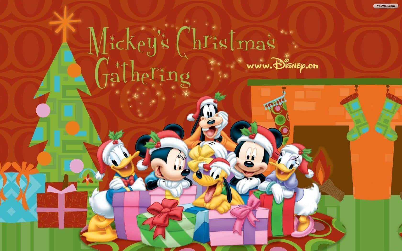 Fejr julen med dine yndlings Disney-figurer! Wallpapers