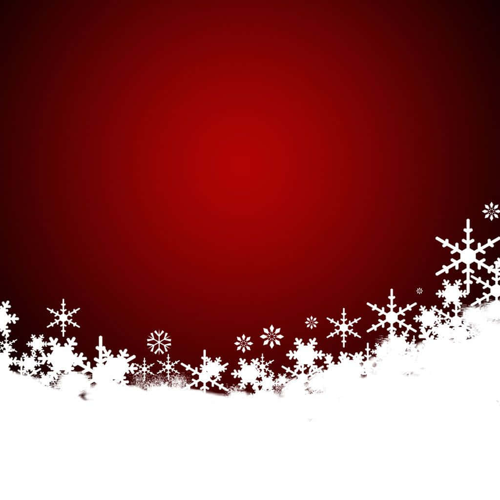 Fejr julen med stil med denne festlige røde julebaggrund Wallpapers