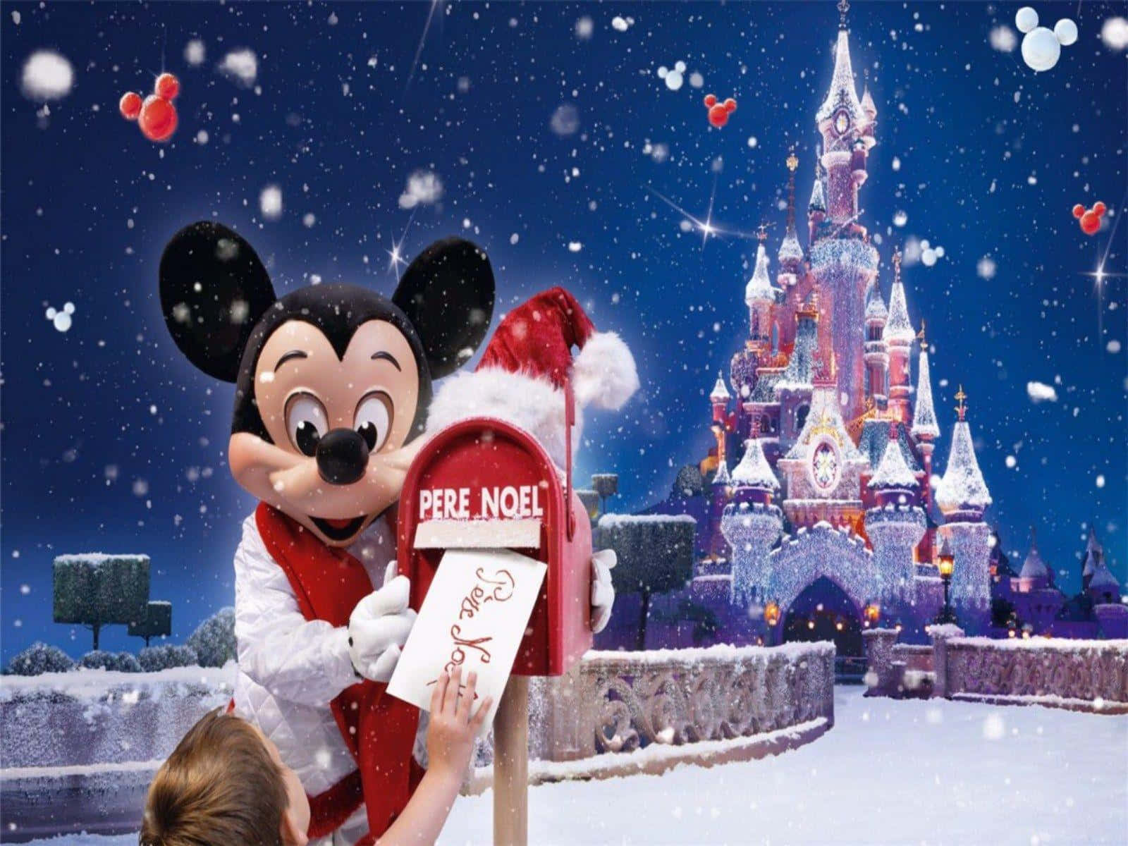 Fejr julens glæde med Disney Wallpapers