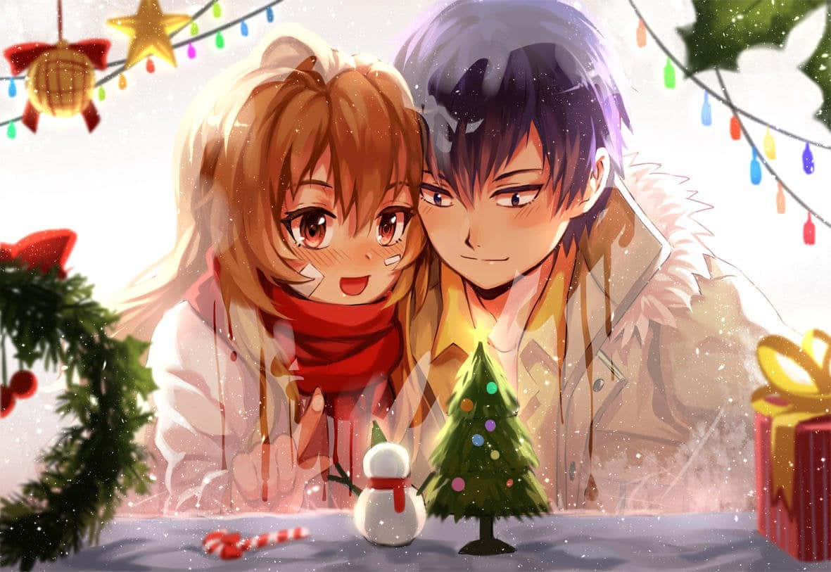 Fejr juletiden og din kærlighed til anime! Wallpapers