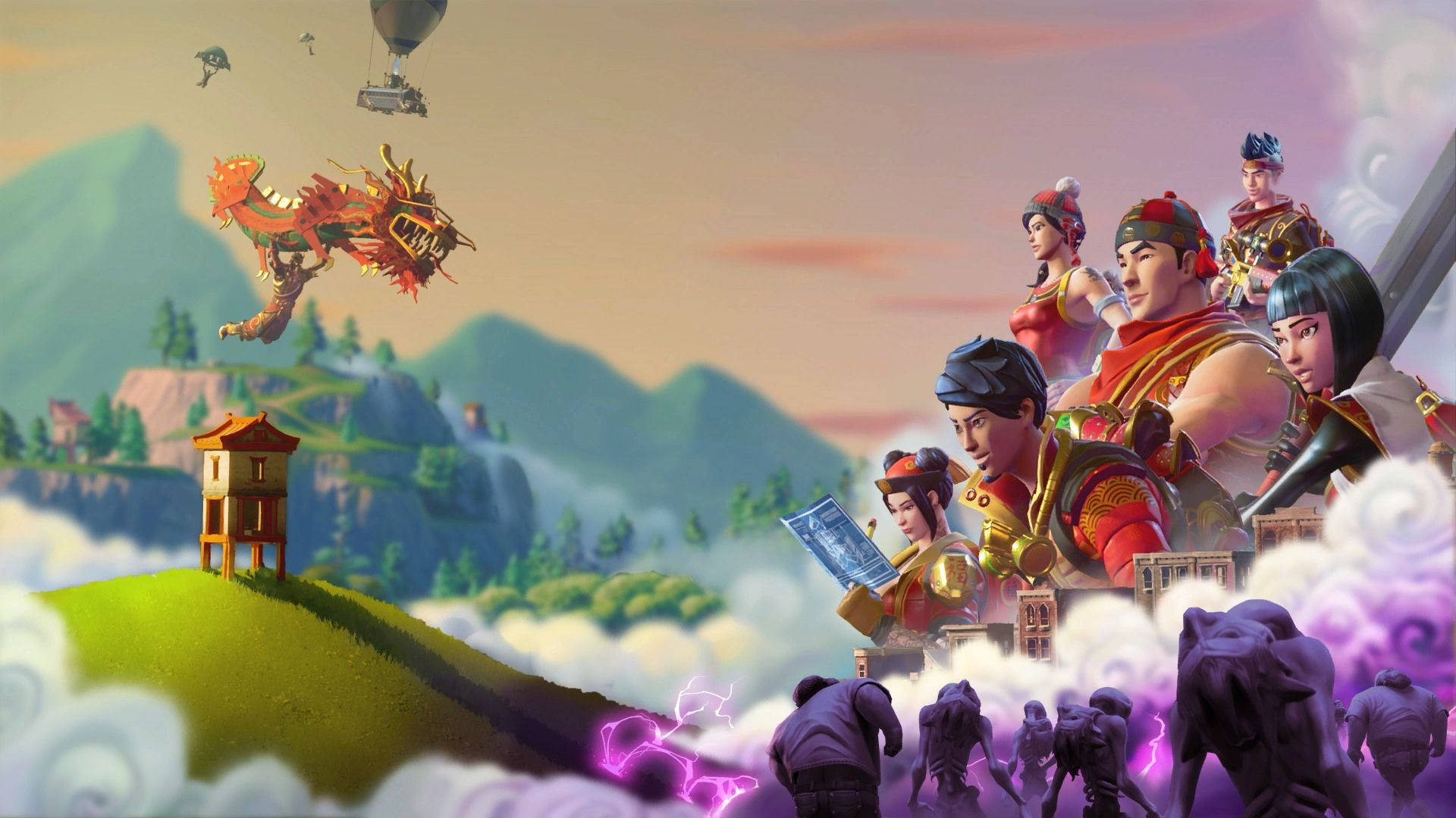 Fejr kinesisk nytår med stil i Fortnite Wallpapers