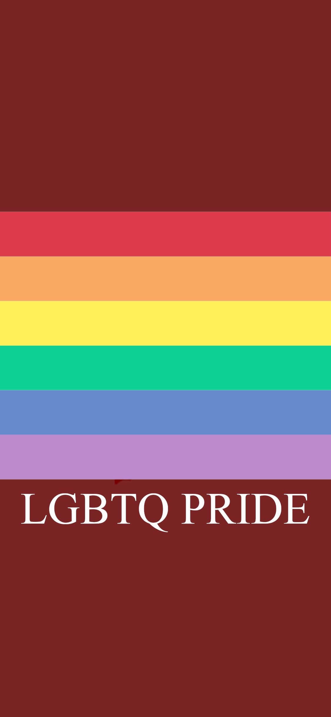 Fejr LGBTQ-stolthed med den regnbue-tema iPhone Wallpapers