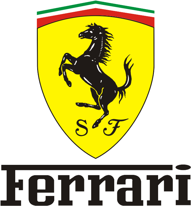 Ferrari logo med stejlende hest Wallpapers