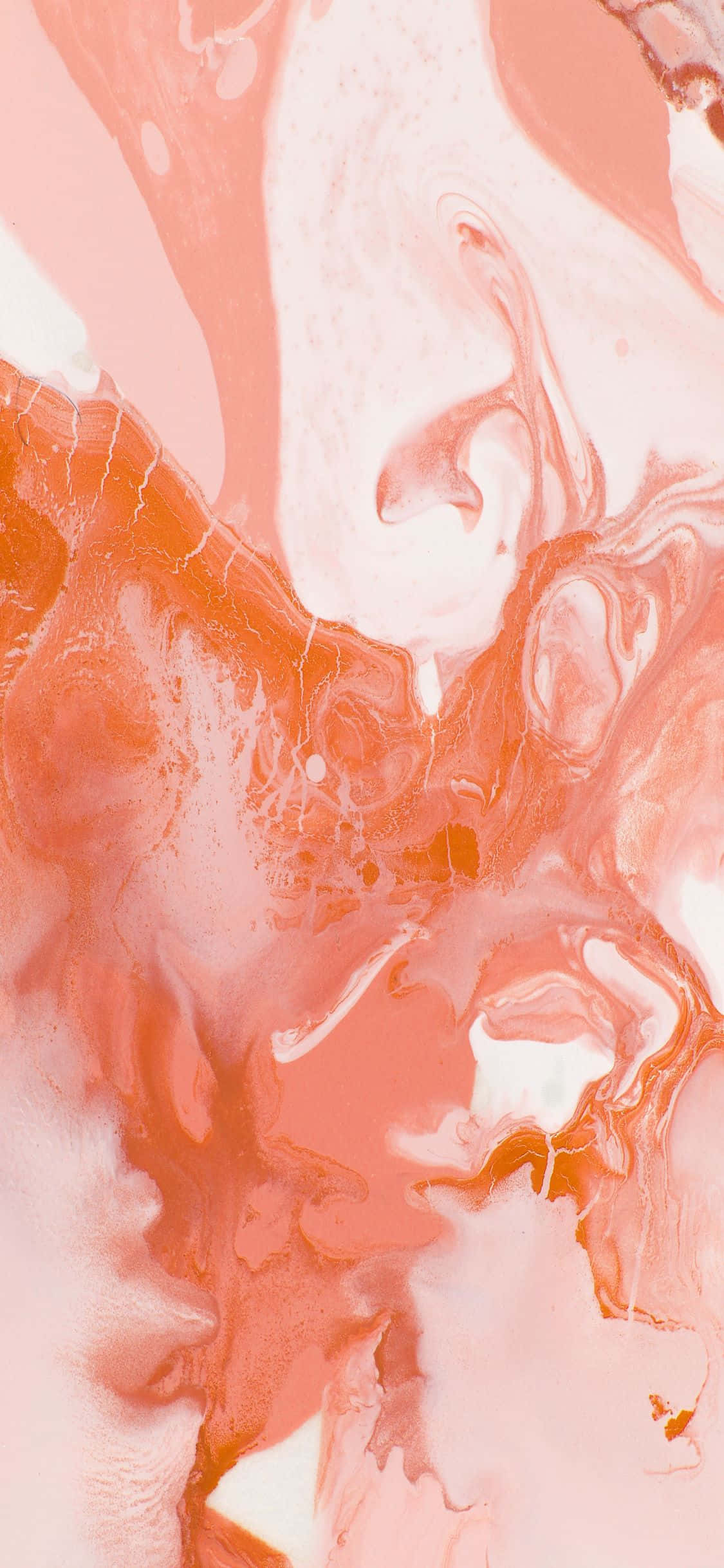 Ferskenorange iPhone X marmorbaggrund Wallpapers