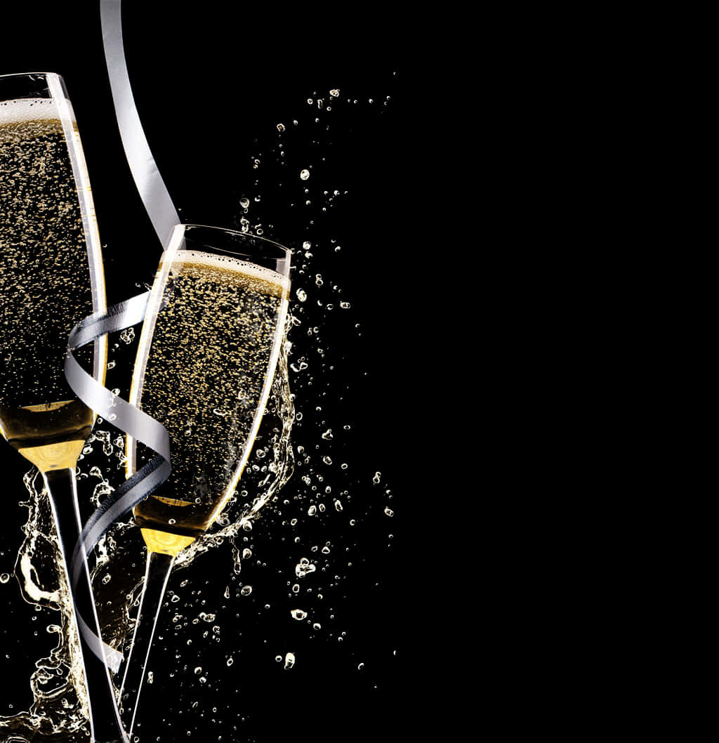 Festlig champagneskål Wallpapers