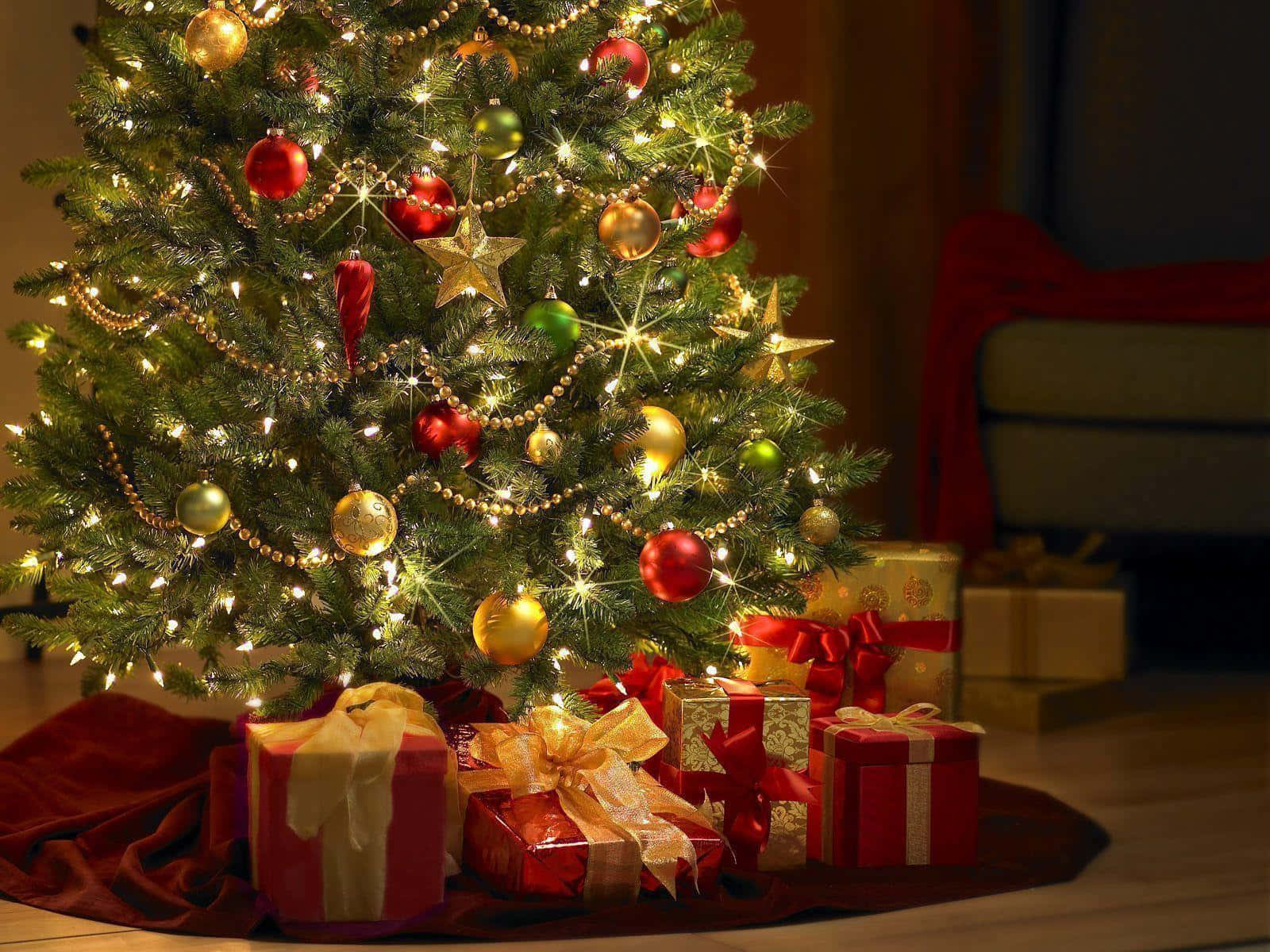 Festlig julebaggrund til Teams Wallpapers