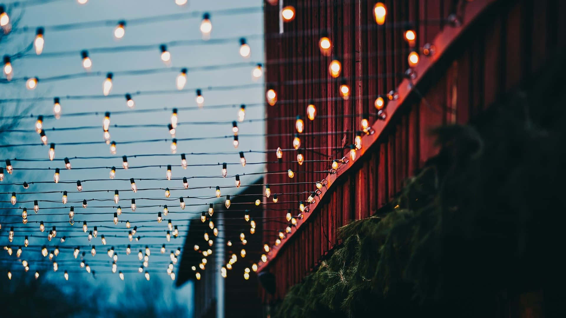 Festlig julebaggrund med æstetik Wallpapers