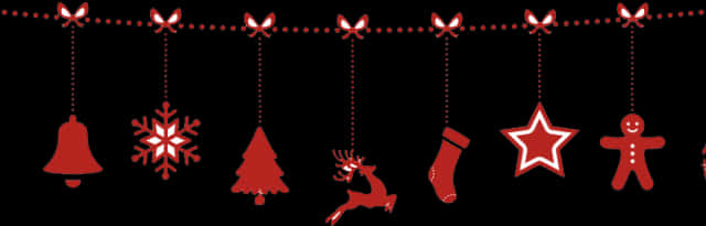 Festlig juleguirlande dekoration Wallpapers