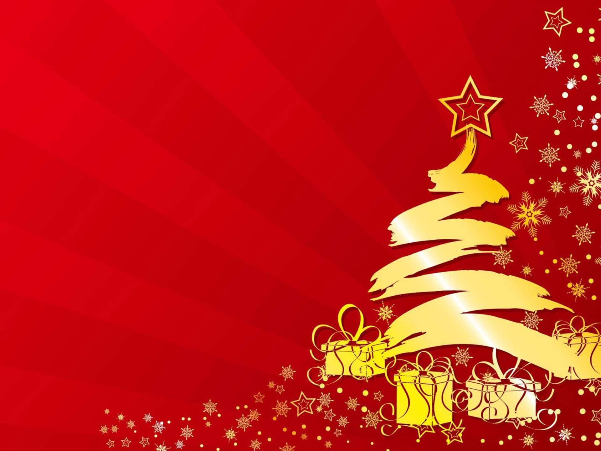 Festlig juletræ med glitrende pynt Wallpapers