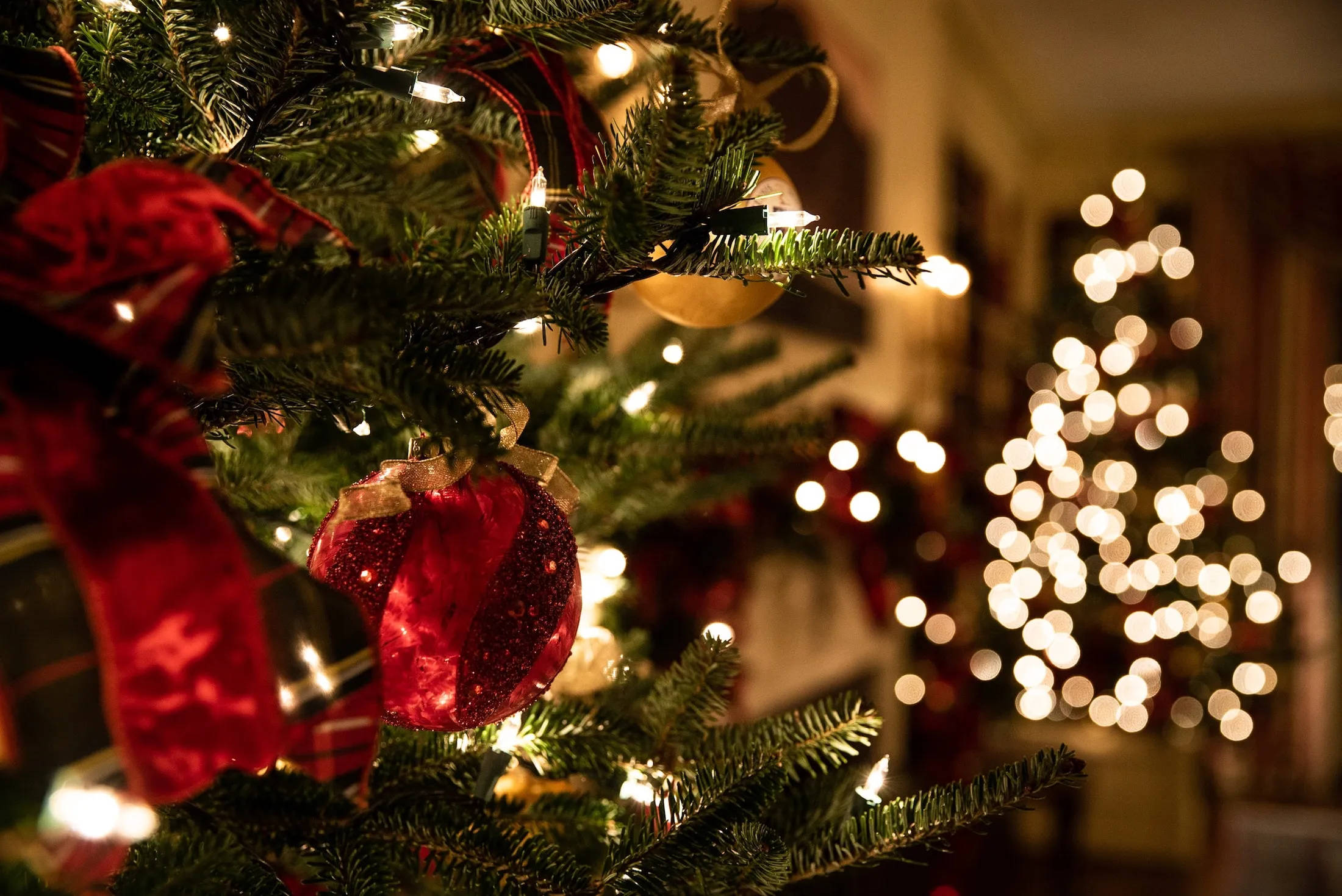 Festlig og kølig julebaggrund til skrivebordet Wallpapers
