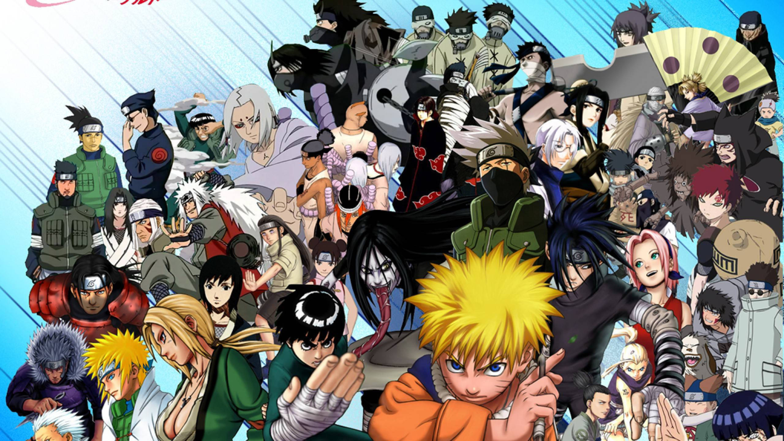 Figurer fra den populære serie 'Naruto' Wallpapers