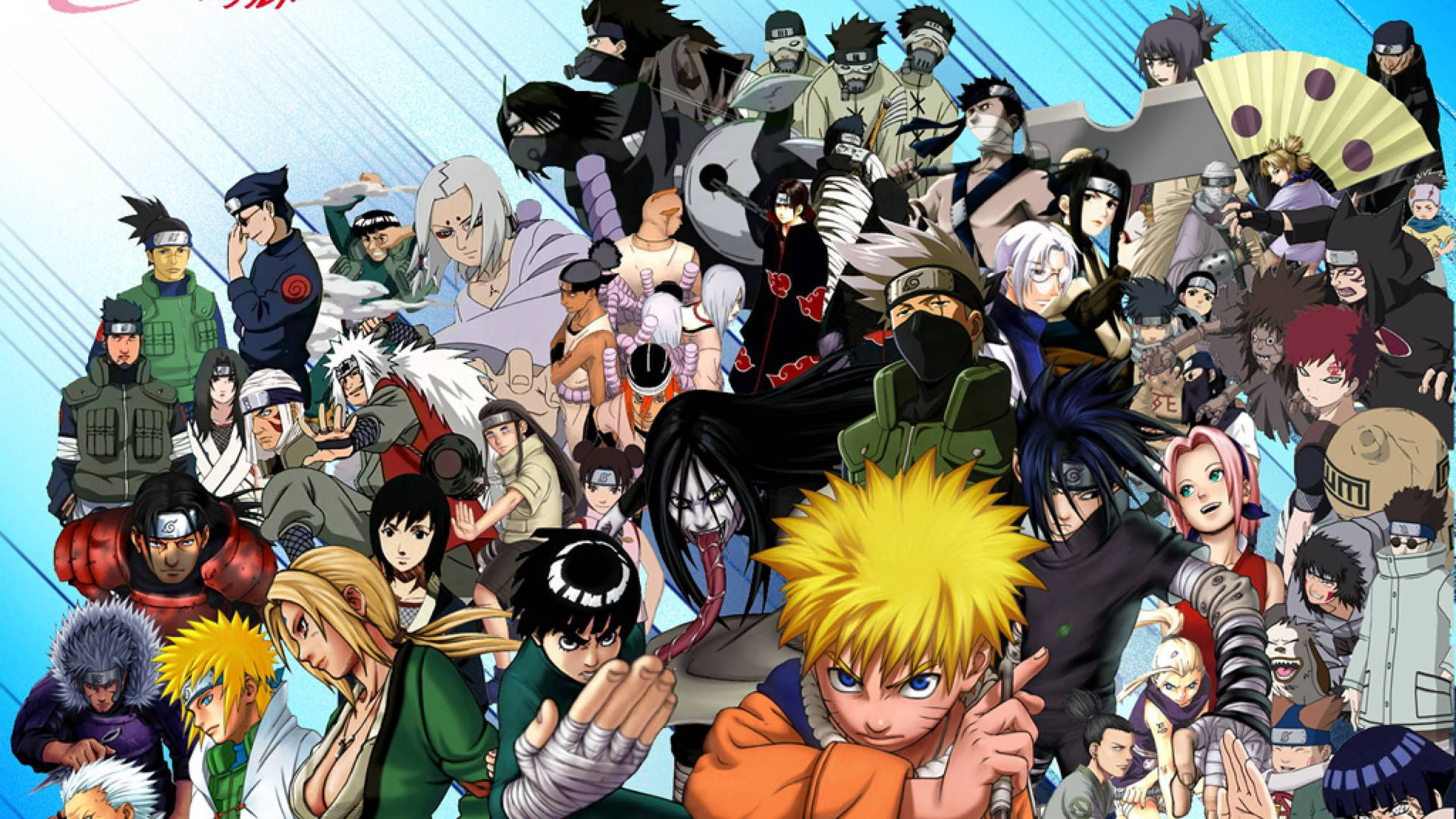 Naruto Shippuden-figurer, Kakashi, Sakura, Sasuke, Gaara, Itachi, Hinata, Tsunade, Jiraiya — Naruto Wallpapers
