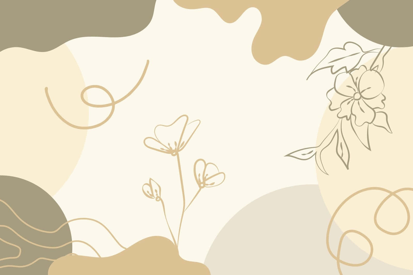 Find harmoni og balance i beige skønhed Wallpapers