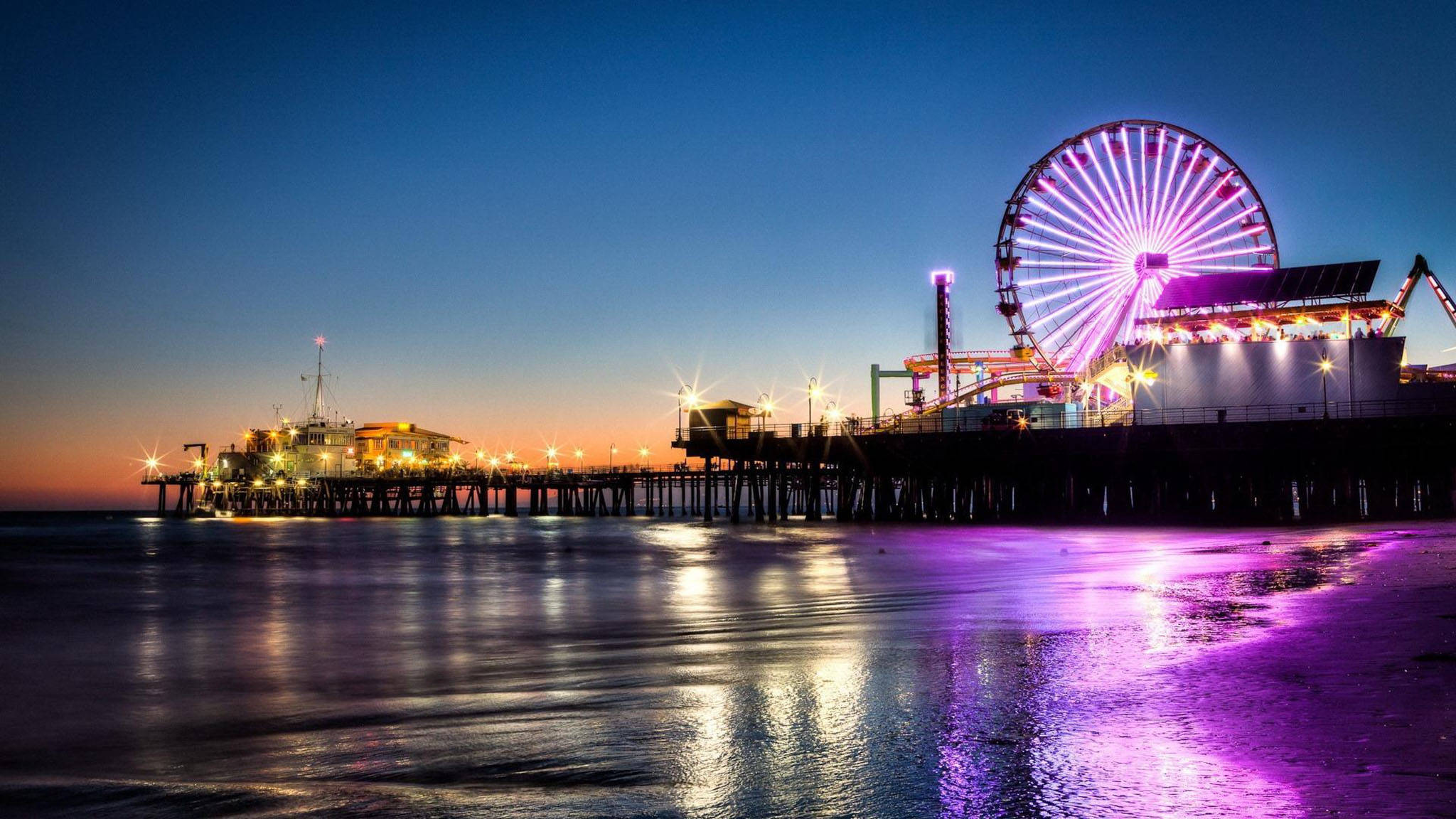 Fiskepir Los Angeles solnedgang Wallpapers